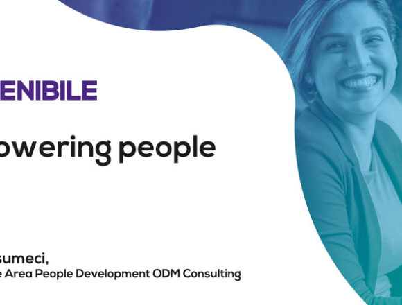 Verso l’organizzazione sostenibile: empowering people Verso l’organizzazione sostenibile: empowering people