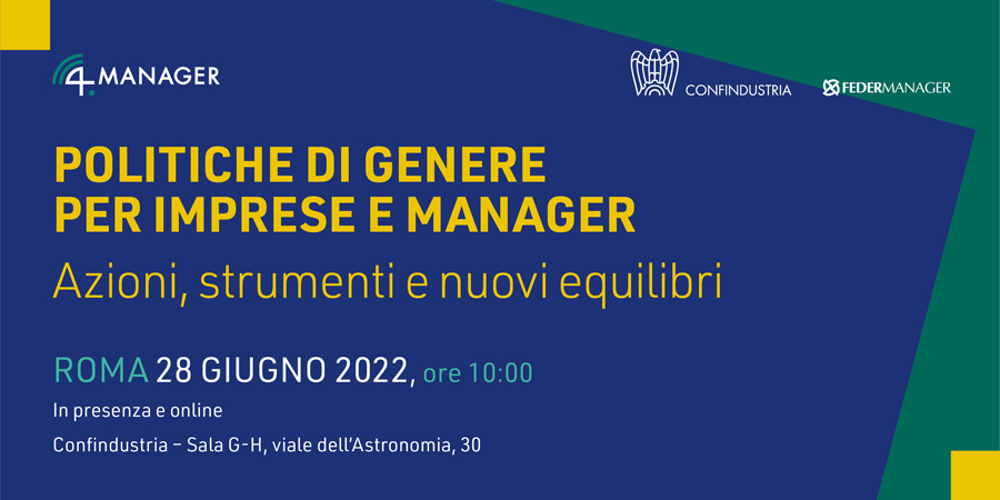 politiche di genere per imprese e manager